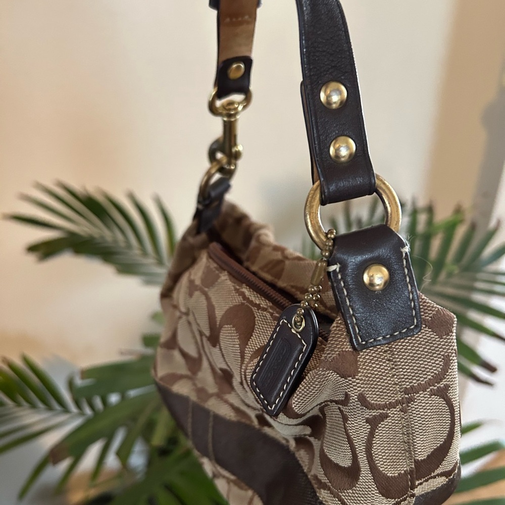 Vintage brown mini Coach bag purse